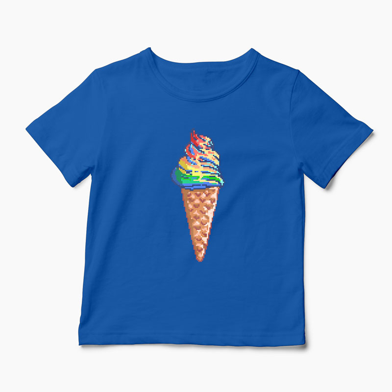 Tricou Unicorn - Crema de Unicorn - Copii-Albastru Regal